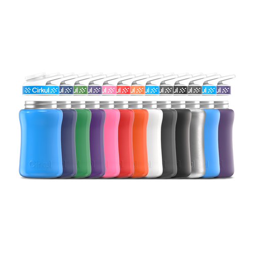 12oz. Stainless Steel Bottle & Comfort Grip Lid - Essential Fit