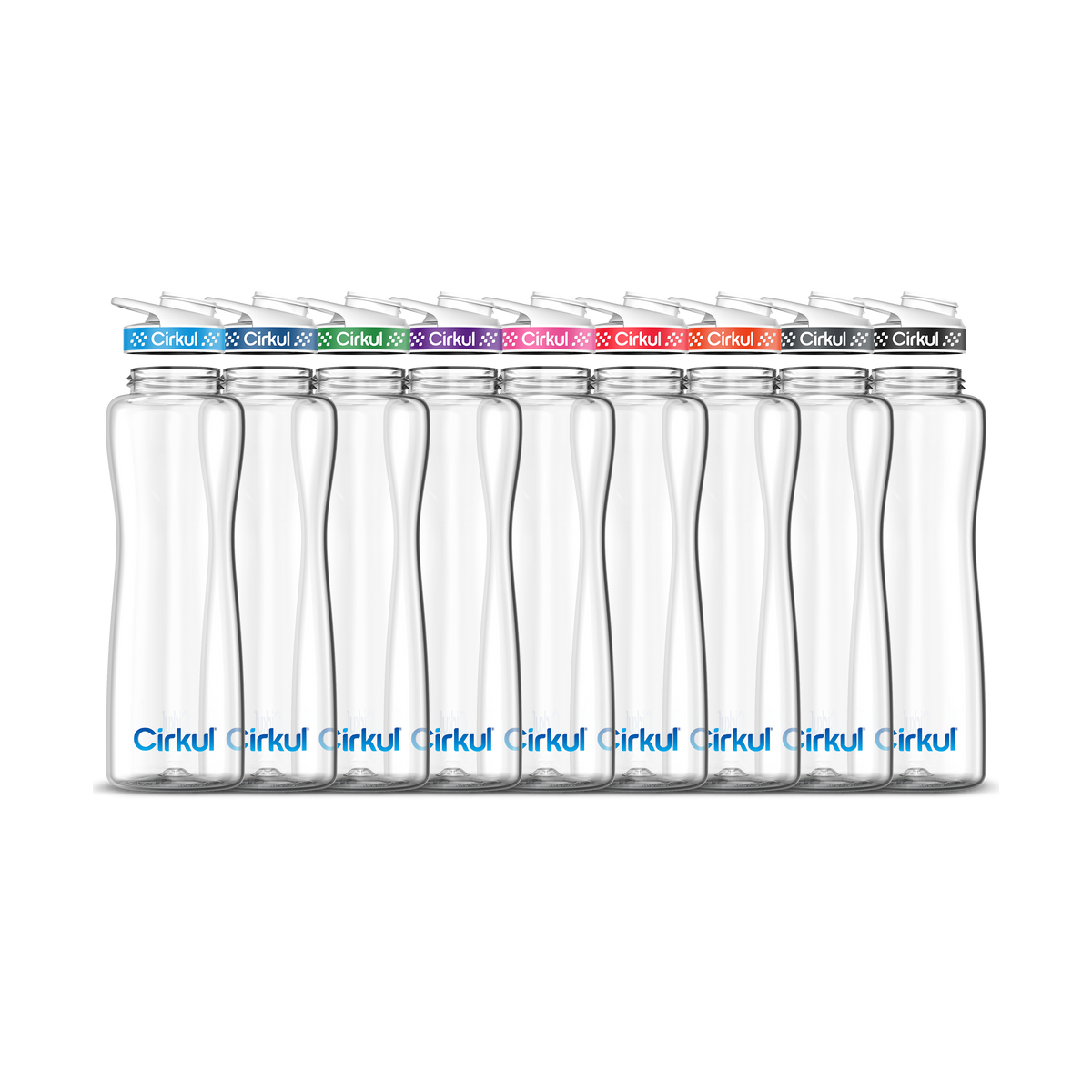 42oz. Plastic Bottle & Comfort Grip Lid - Clean Style