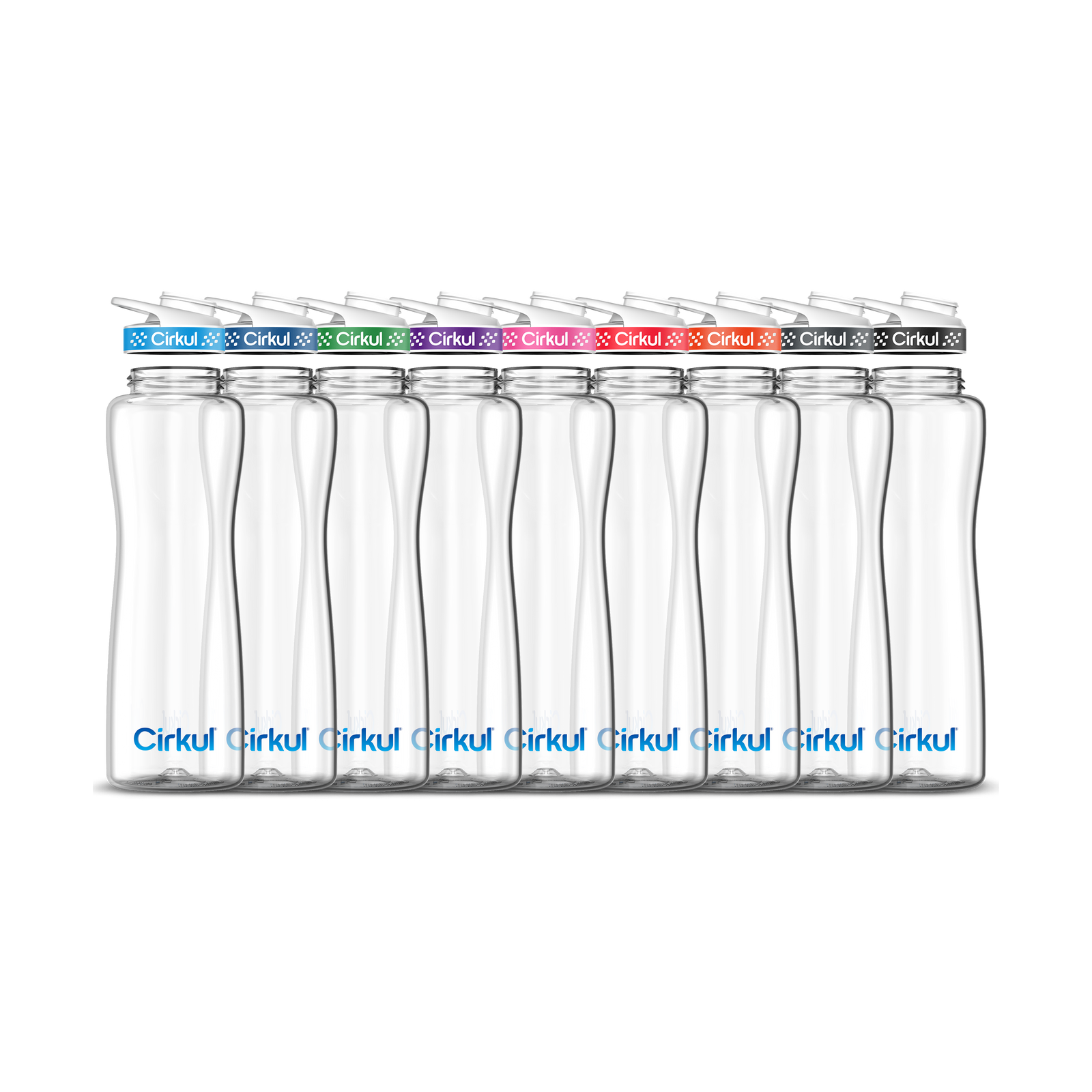 42oz. Plastic Bottle & Comfort Grip Lid - Clean Style