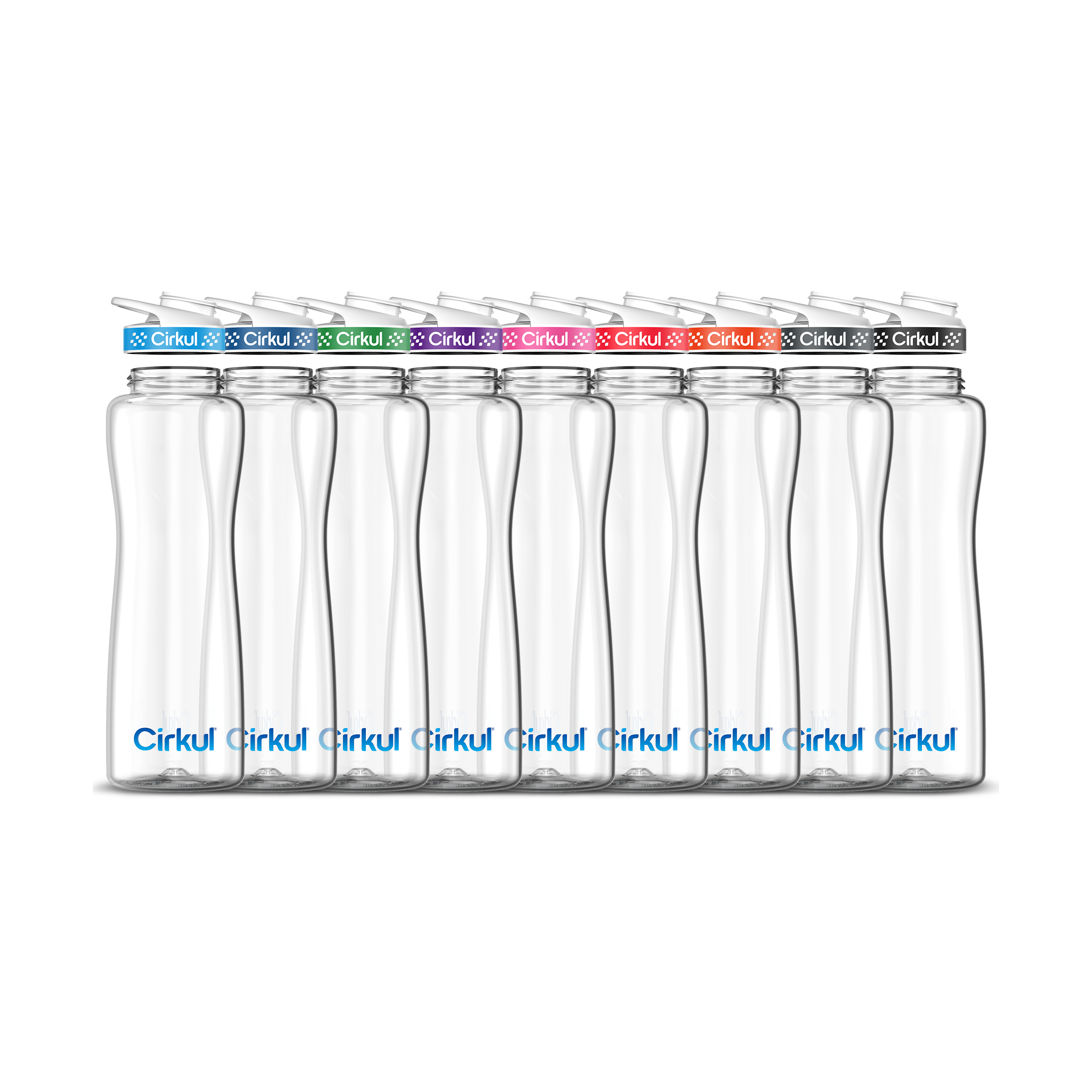 42oz. Plastic Bottle & Comfort Grip Lid - Clean Style