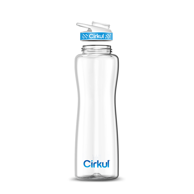 42oz. Plastic Bottle & Comfort Grip Lid - Clean Style