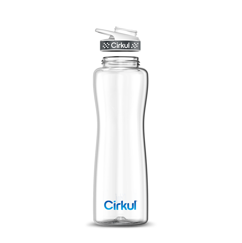 42oz. Plastic Bottle & Comfort Grip Lid - Clean Style