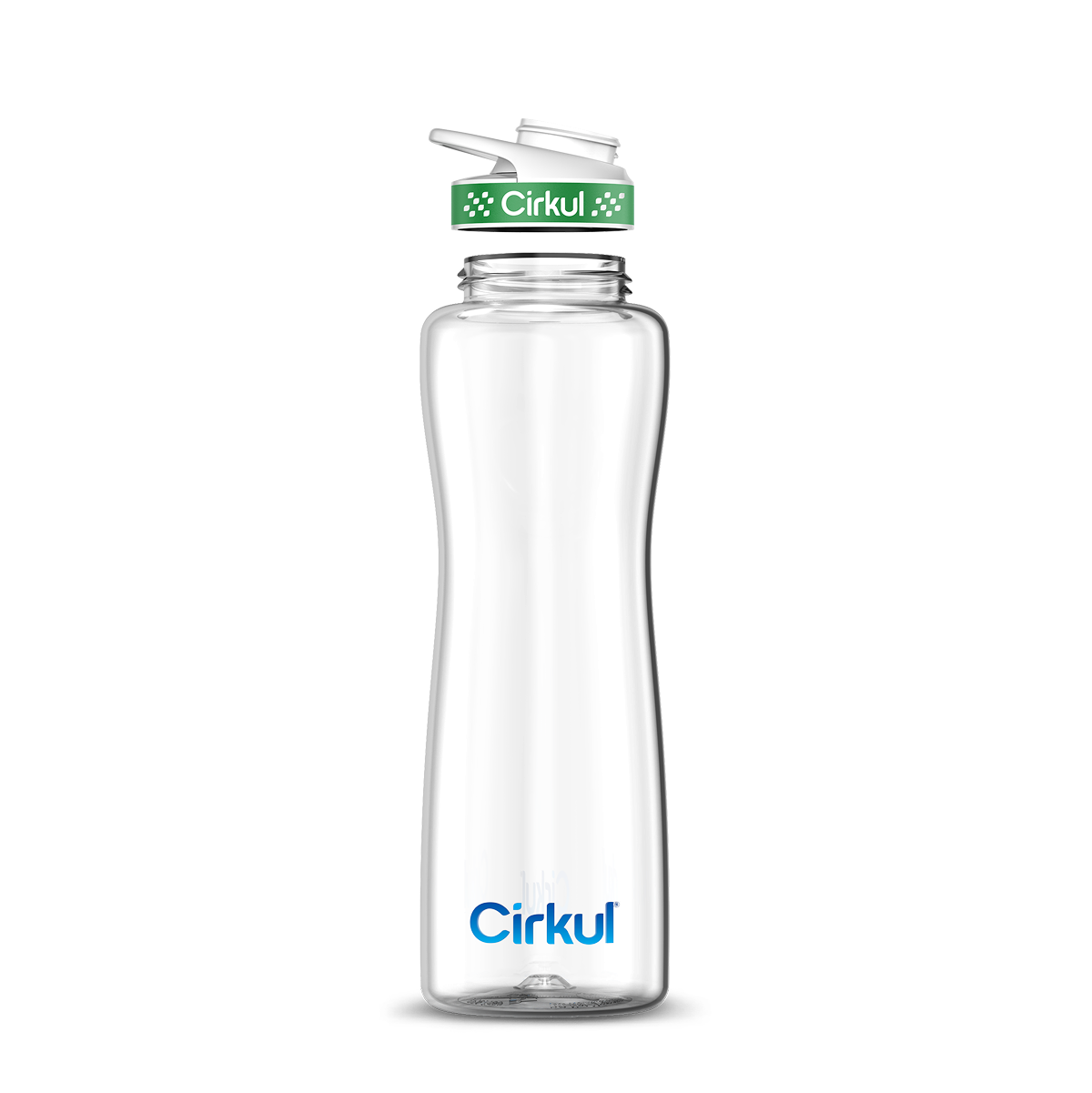 42oz. Plastic Bottle & Comfort Grip Lid - Clean Style