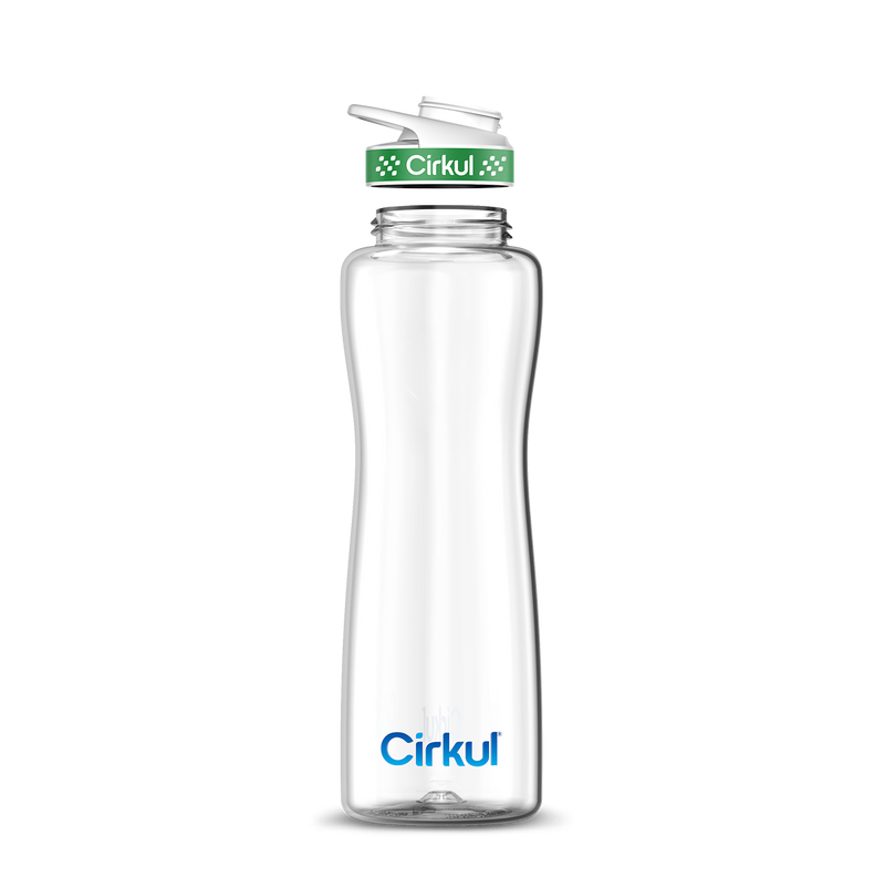 42oz. Plastic Bottle & Comfort Grip Lid - Clean Style