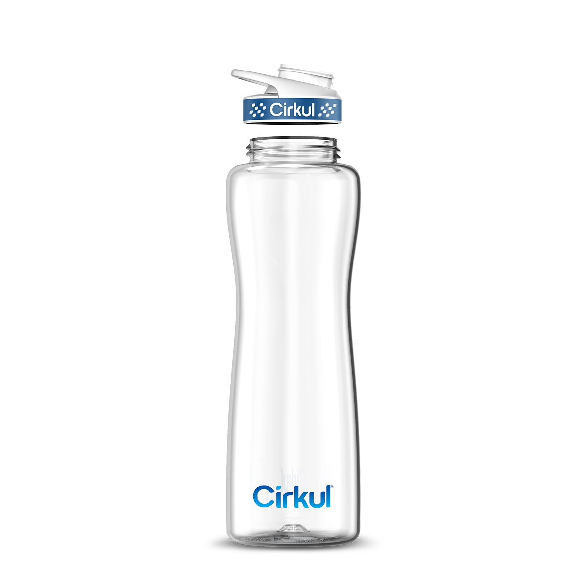 42oz. Plastic Bottle & Comfort Grip Lid - Clean Style