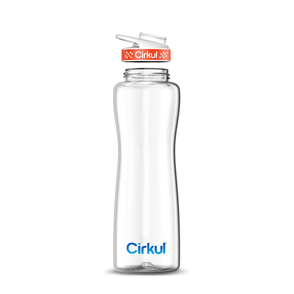 42oz. Plastic Bottle & Comfort Grip Lid - Clean Style