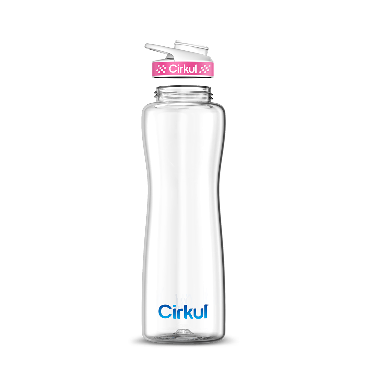 42oz. Plastic Bottle & Comfort Grip Lid - Clean Style