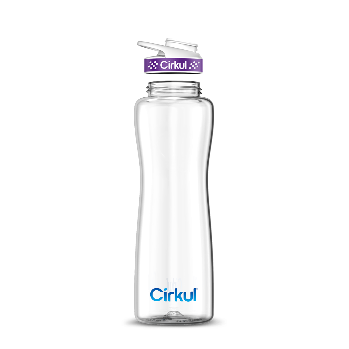 42oz. Plastic Bottle & Comfort Grip Lid - Clean Style