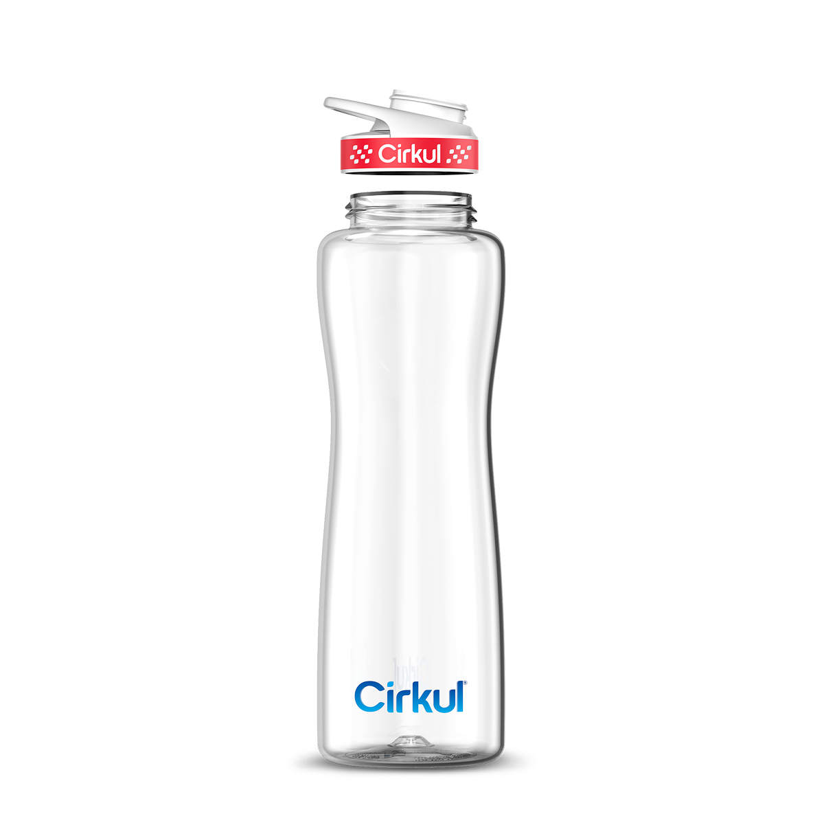 42oz. Plastic Bottle & Comfort Grip Lid - Clean Style