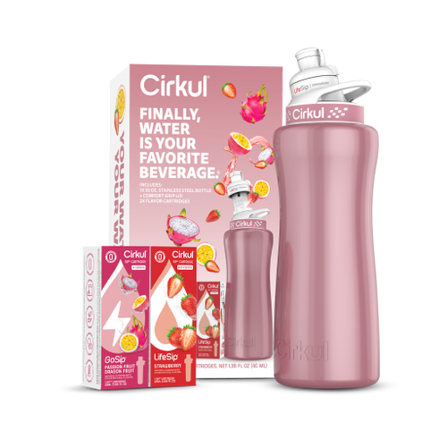 32oz. Rose Gold Stainless Steel Bottle Starter Kit - Daily Carry