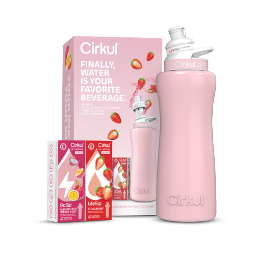 32oz. Blush Pink Stainless Steel Bottle Starter Kit - Starter Ready