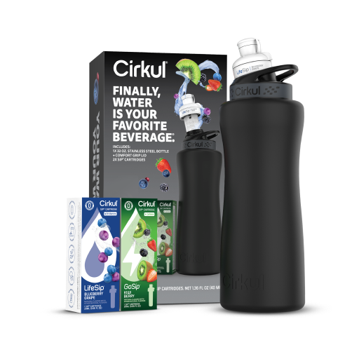 32oz. Matte Black Stainless Steel Bottle Starter Kit - Easy Start